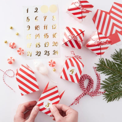 Ginger ray diy adventkalender 24 doosjes 9 cm | 10 stuks