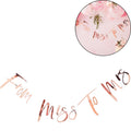 Ginger ray letterslinger miss to mrs roségoudkleurig 1,7 m | 20 stuks