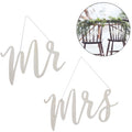 Ginger ray bruiloft stoelhangers mr mrs hout 2 stuks | 10 stuks