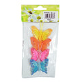 Decoratie vlinder op draad 6 cm set van 4 | 50 stuks