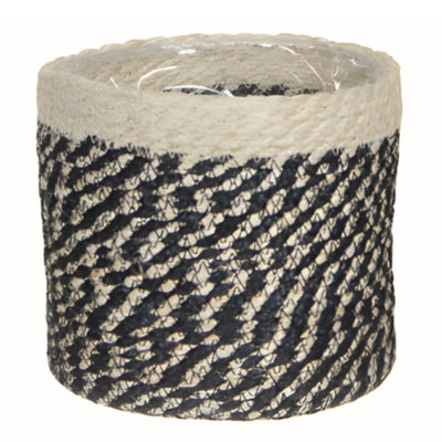 Mica mand bonaparte zwart 18 cm | 12 stuks