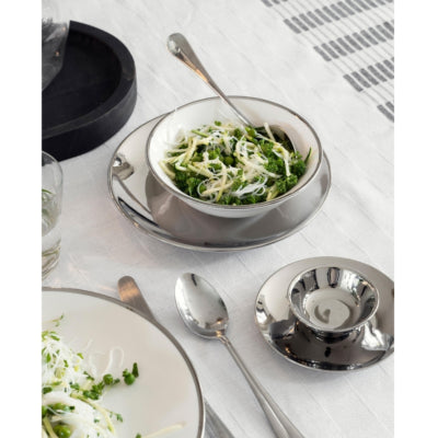 Vtwonen kom white silver 15 cm | 12 stuks