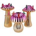 Daan kromhout vaas bird mushroom fuchsia 25 cm 3 assorti | 6 stuks