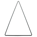 Decoratie diy kerstboom metaal zwart 55 cm | 24 stuks