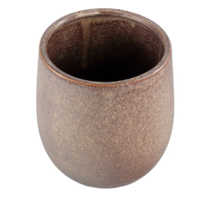 Ptmd bloempot freja l bruin 17 cm | 4 stuks