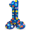 Folat folieballon staand 1 dots 41 cm | 20 stuks