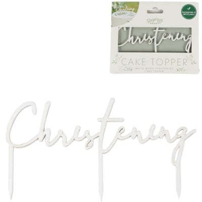 Ginger ray taart topper christening 16 cm | 20 stuks