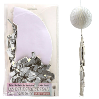 Lampion met kwast 80 cm 2 assorti | 24 stuks