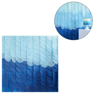 Ginger ray decoratieve achtergrond papier blauw 18 stroken | 10 stuks