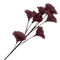 Daan kromhout kunsttak feather bloemen bordeaux 95 cm | 12 stuks