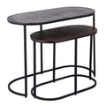 Ptmd bijzettafel janca aluminium 69 cm set van 2 | 2 stuks
