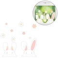 Ginger ray raamstickers peaking bunnies 37,5 cm | 20 stuks