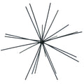 Housevitamin ornament firework metaal zwart 25 cm | 12 stuks