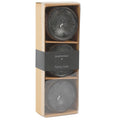 Countryfield drijfkaars bollie zwart 7 cm set van 3 | 12 stuks