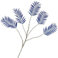 Daan kromhout kunsttak palm leaf zijde blauw 125 cm | 6 stuks