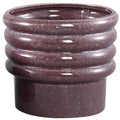Ptmd bloempot melisa keramiek l paars 18 cm | 4 stuks