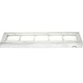 Schaal polly wood whitewash 45,5 cm | 12 stuks