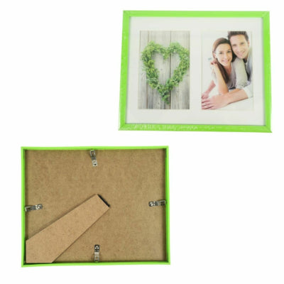 Fotolijst easy passepartout voor 2 fotos groen 10 x 15 cm | 12 stuks