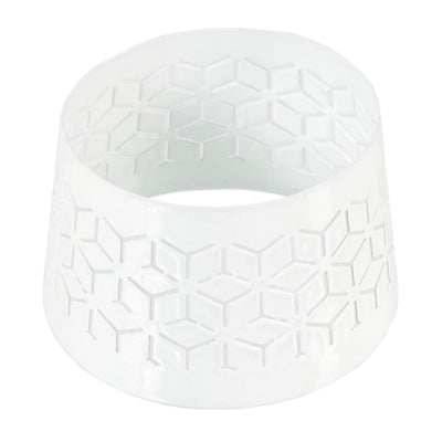 Spaas (r) kapje voor kaarsen geometric wit 8,5 cm | 36 stuks