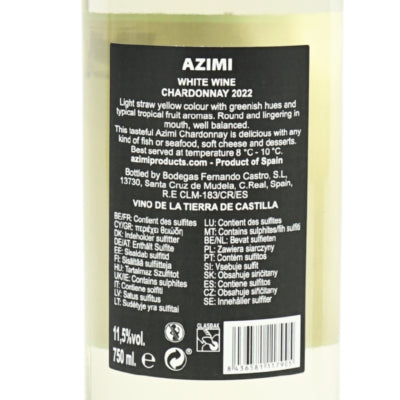 Azimi witte wijn chardonnay 750 ml | 6 stuks