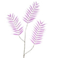 Daan kromhout kunsttak palm leaf zijde lila 95 cm | 6 stuks
