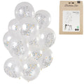 Folat ballonnen origami cijfer 7 jaar 30 cm set van 12 | 24 stuks