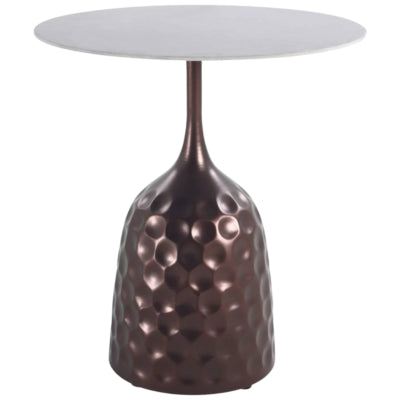 Ptmd bijzettafel anna bronskleurig 55 cm | 2 stuks