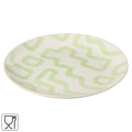 J-line bord pattern groen 22 cm | 12 stuks