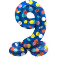 Folat folieballon staand 9 dots 41 cm | 20 stuks
