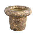 Ptmd bloempot relandi m goudkleurig 25 cm | 4 stuks
