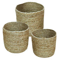 Mand natural 23 cm set van 3 | 2 stuks