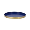 Daan kromhout dienblad marrakech blauw goudkleurig 26 cm | 6 stuks