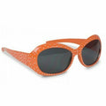 Oranje glitter zonnebril | 50 stuks