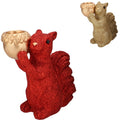 Daan kromhout schaal jingle eekhoorn staand rood goudkleurig 16 cm 2 assorti | 6 stuks