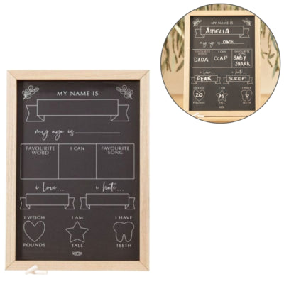Ginger ray krijtbord mijlpaal 42 cm | 5 stuks