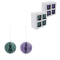 Migros (r) kerstbal papier met glitters 9 cm 2 assorti set van 4 | 6 stuks