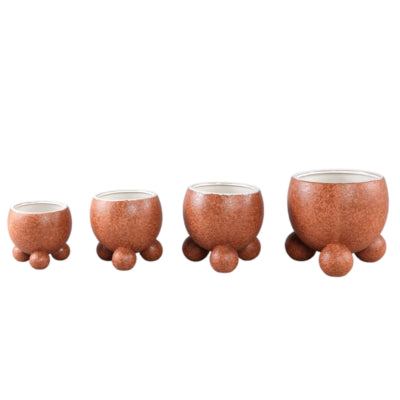 Ptmd bloempot malinda s oranje 12,5 cm | 12 stuks