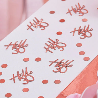 Ginger ray tafelconfetti hello 30 rozé goudkleurige 13 gr | 30 stuks
