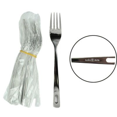 Sola cocktailvork capri zilverkleurig 15,3 cm | 24 stuks