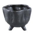Ptmd bloempot ricco l zwart 22 cm | 4 stuks