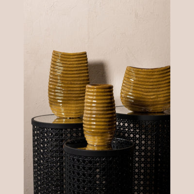 Ptmd vaas riddy geel 20 cm | 6 stuks