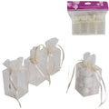 Geschenkverpakking wit 8.5 cm set van 4 | 24 stuks