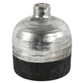 Countryfield vaas terri l zwart zilverkleurig 18 cm | 6 stuks