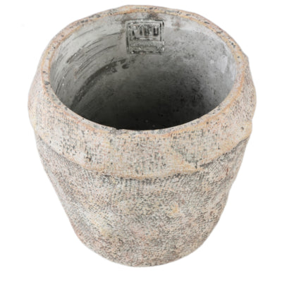 Ptmd bloempot lourdes crème 18 cm | 8 stuks