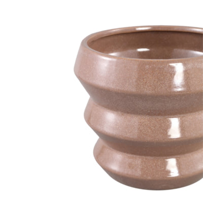 Ptmd bloempot tims s bruin 11,5 cm | 18 stuks
