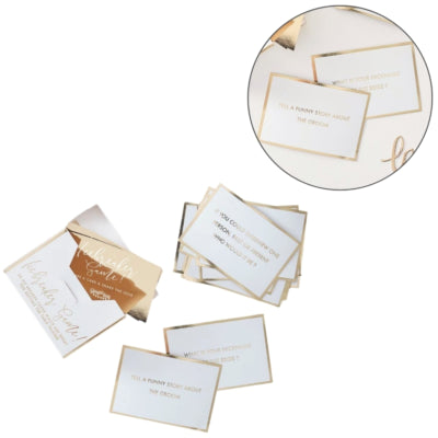 Ginger ray icebreaker game gesprekskaartjes bruiloft set van 25 | 20 stuks