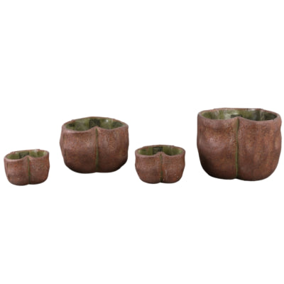 Ptmd bloempot roddie rust 12 cm | 12 stuks