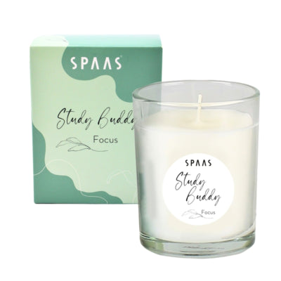 Spaas (r) geurkaars in glas study buddy focus 9,5 cm | 6 stuks