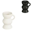 Kandelaar veneto zwart wit 9,5 cm 2 assorti | 36 stuks