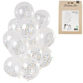 Folat ballonnen origami cijfer 10 jaar 30 cm set van 12 | 24 stuks
